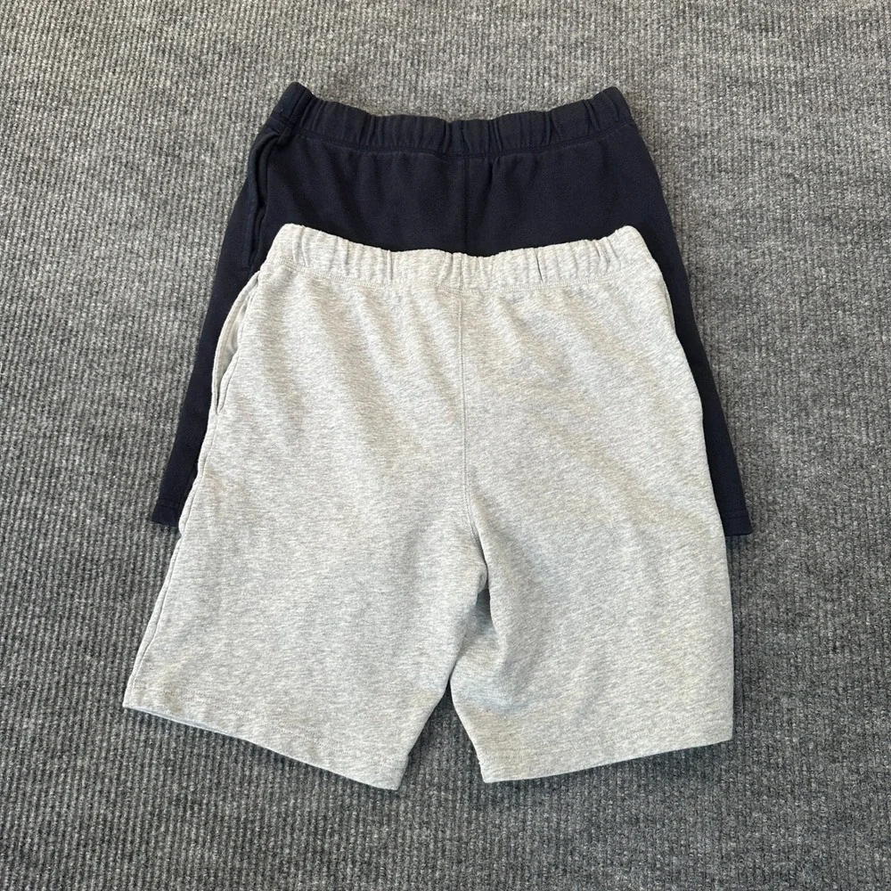 The Childrens Place Boys Fleece Shorts Size 16 XXL Husky Gray Navy 2 Pack Set